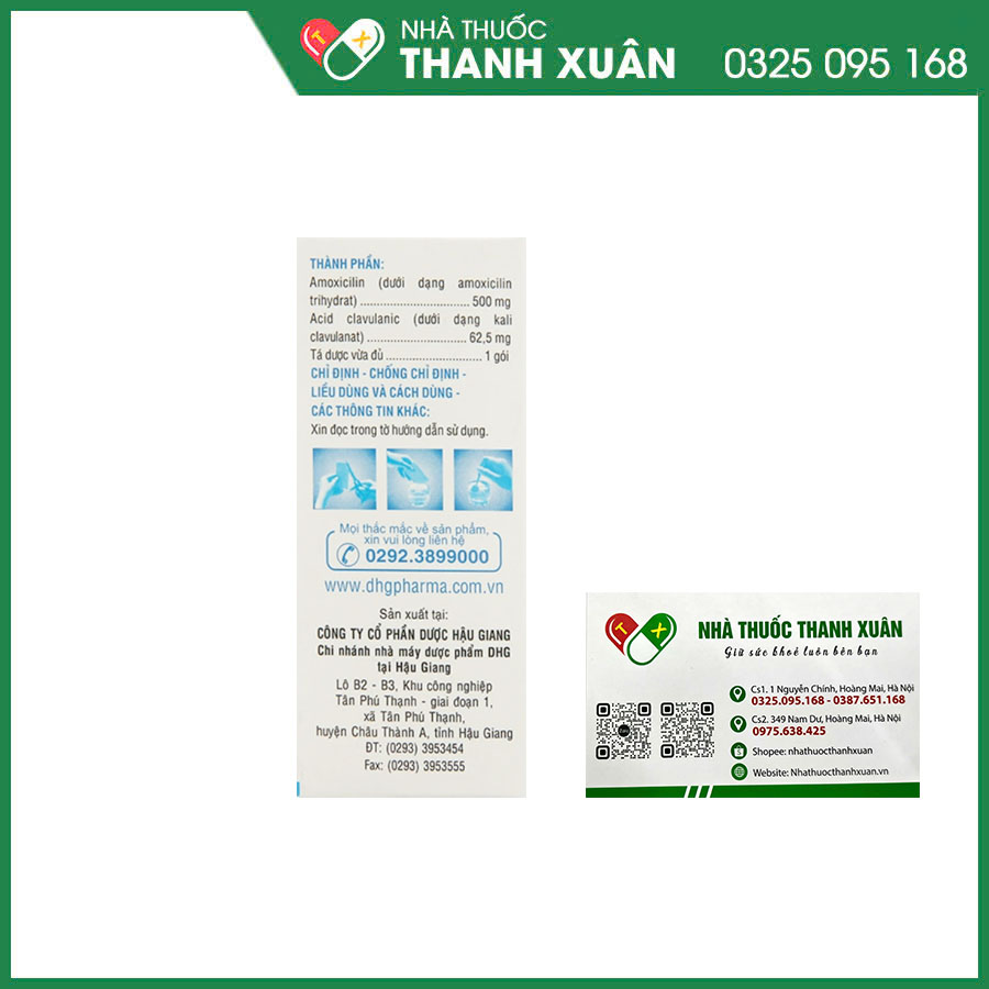 Klamentin 500/62.5 thuốc kháng sinh điều trị nhiễm khuẩn hô hấp, tiết niệu, da&amp; mô mềm, xương khớp